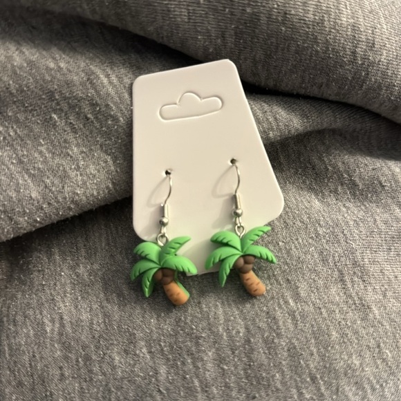 Jewelry - 🛍️BUNDLE 3 for $17 PALM TREE 🌴 cute earrings kawaii food animal